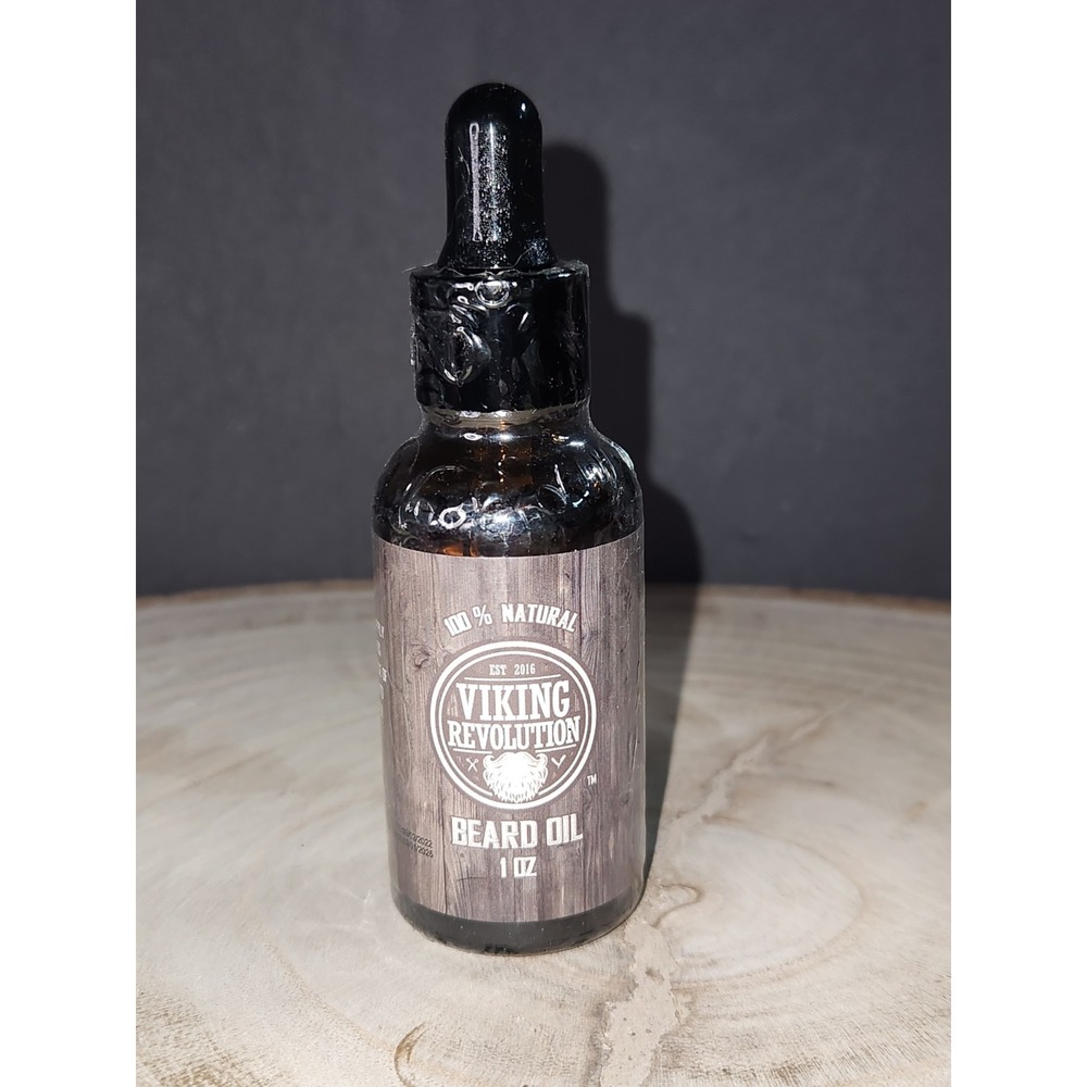 Viking Revolution Unscented Beard Oil for Men - 1 Fl Oz (Pack of 1)~NEW/SEALED